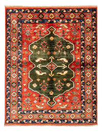 Alfombra afgana - 195 x 150 cm - rojo