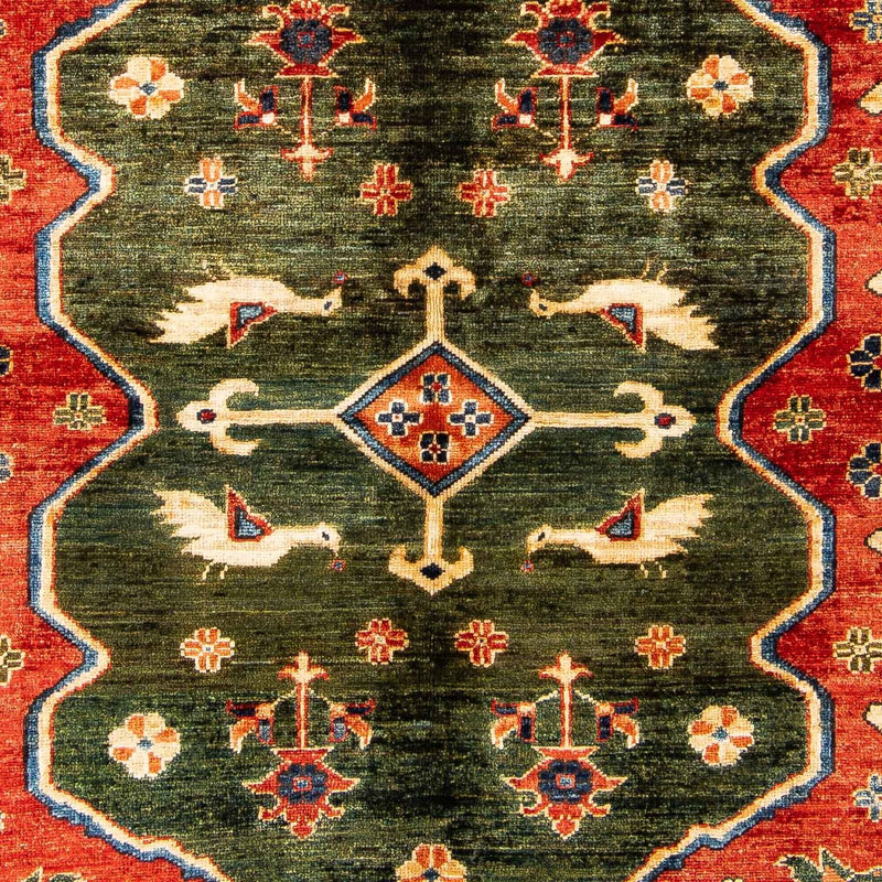 Alfombra afgana - 195 x 150 cm - rojo