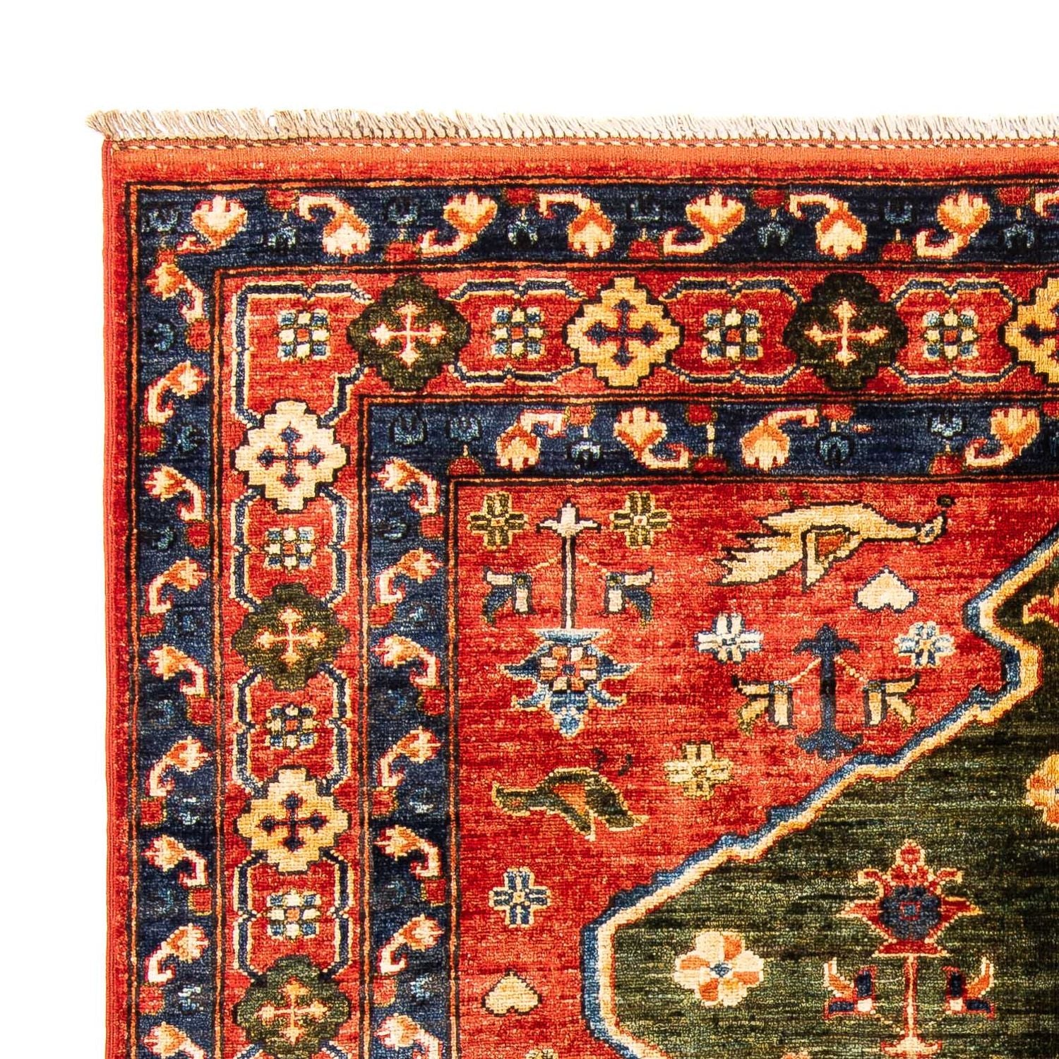 Alfombra afgana - 195 x 150 cm - rojo