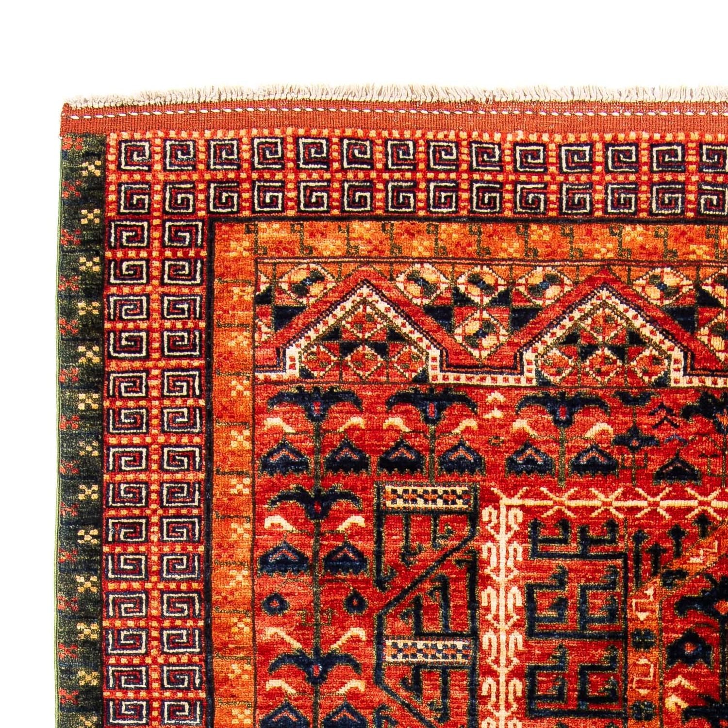 Alfombra afgana - 196 x 158 cm - rojo