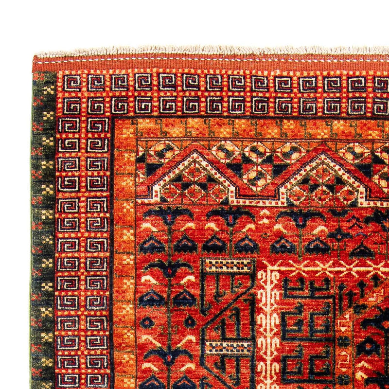 Alfombra afgana - 196 x 158 cm - rojo