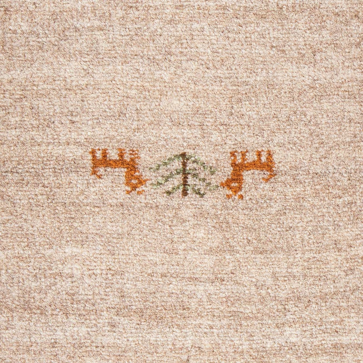 Alfombra Gabbeh - Loribaft Persa - 60 x 40 cm - chocolate claro