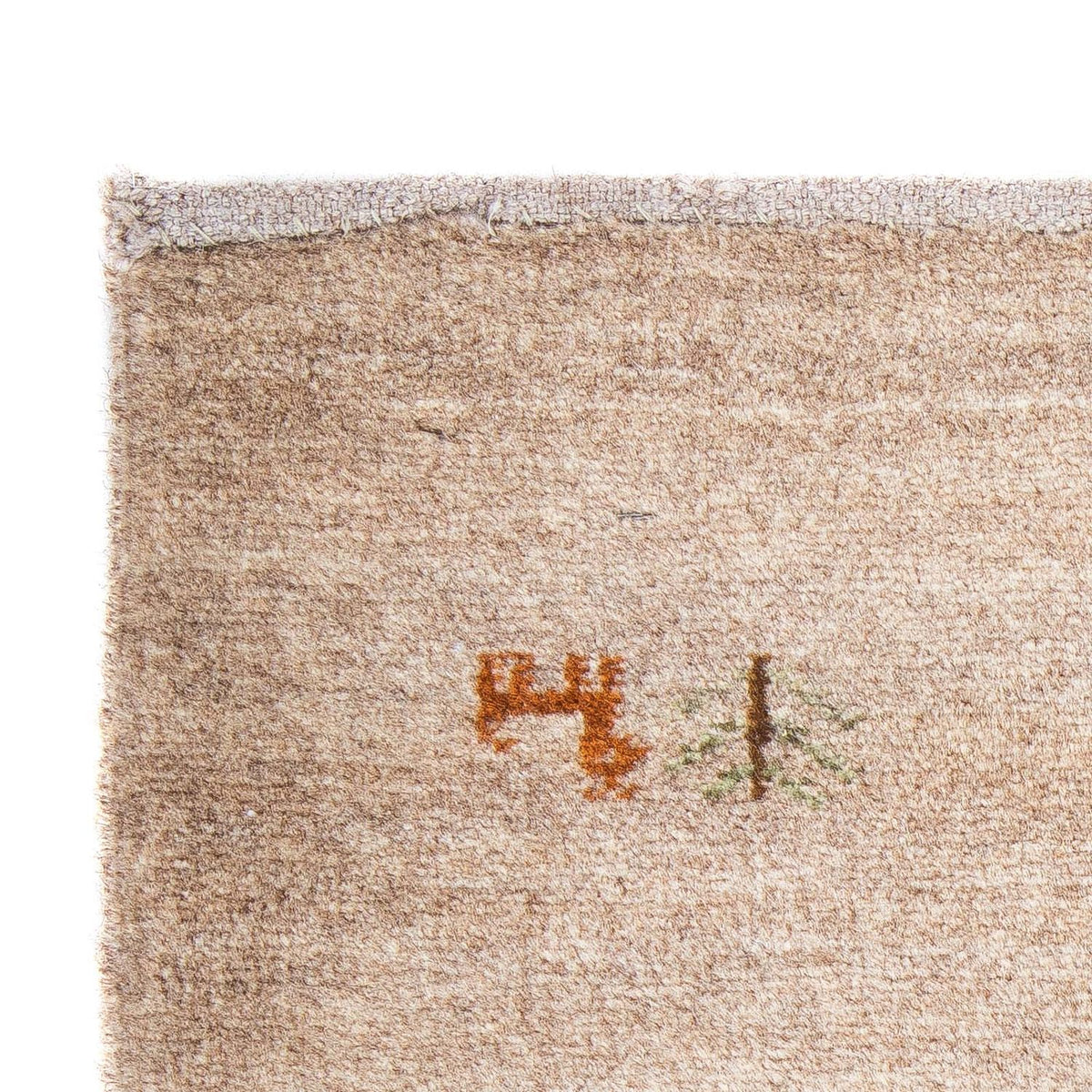 Alfombra Gabbeh - Loribaft Persa - 60 x 40 cm - chocolate claro