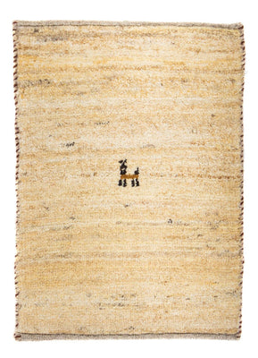 Alfombra Gabbeh - Loribaft Persa - 60 x 40 cm - beige