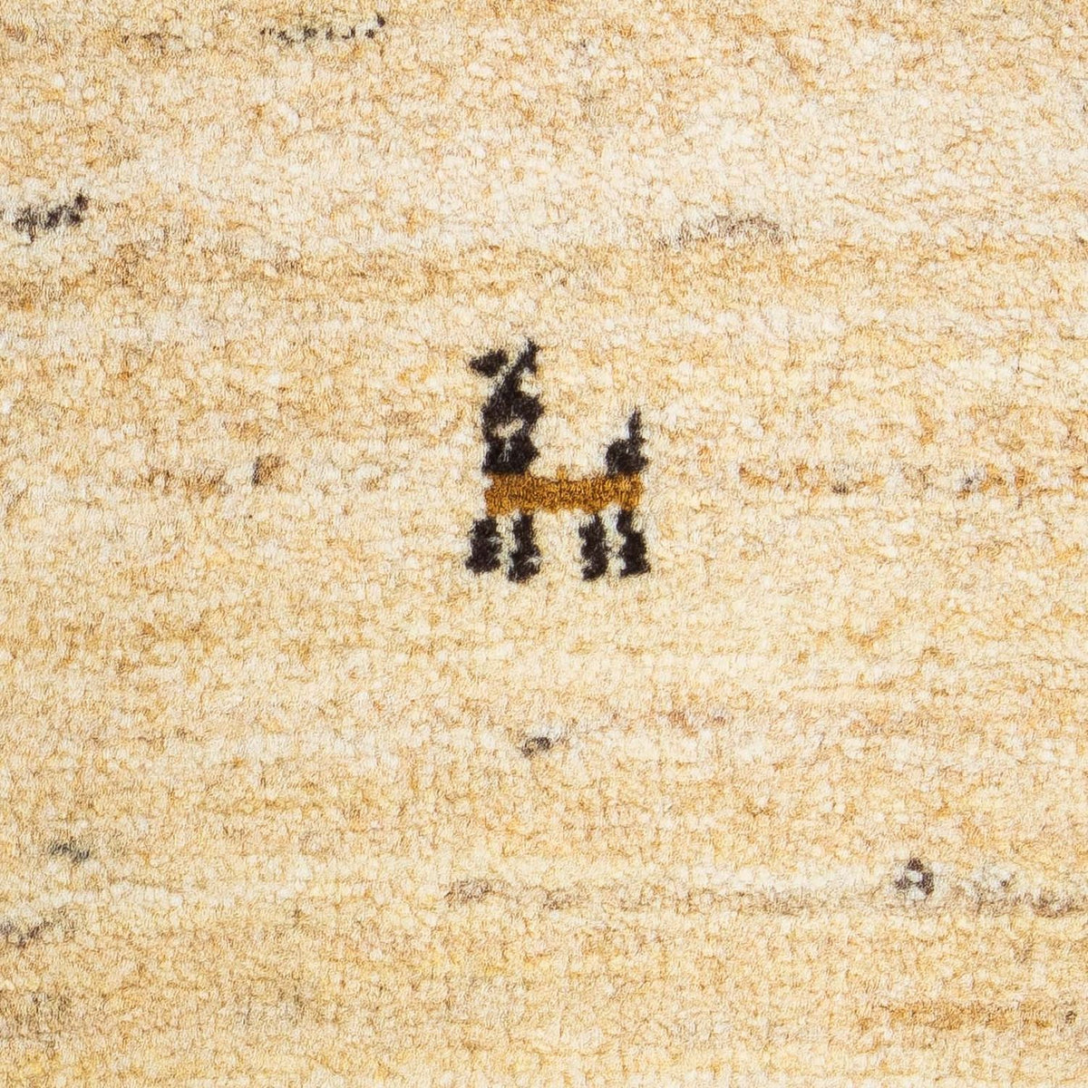 Alfombra Gabbeh - Loribaft Persa - 60 x 40 cm - beige