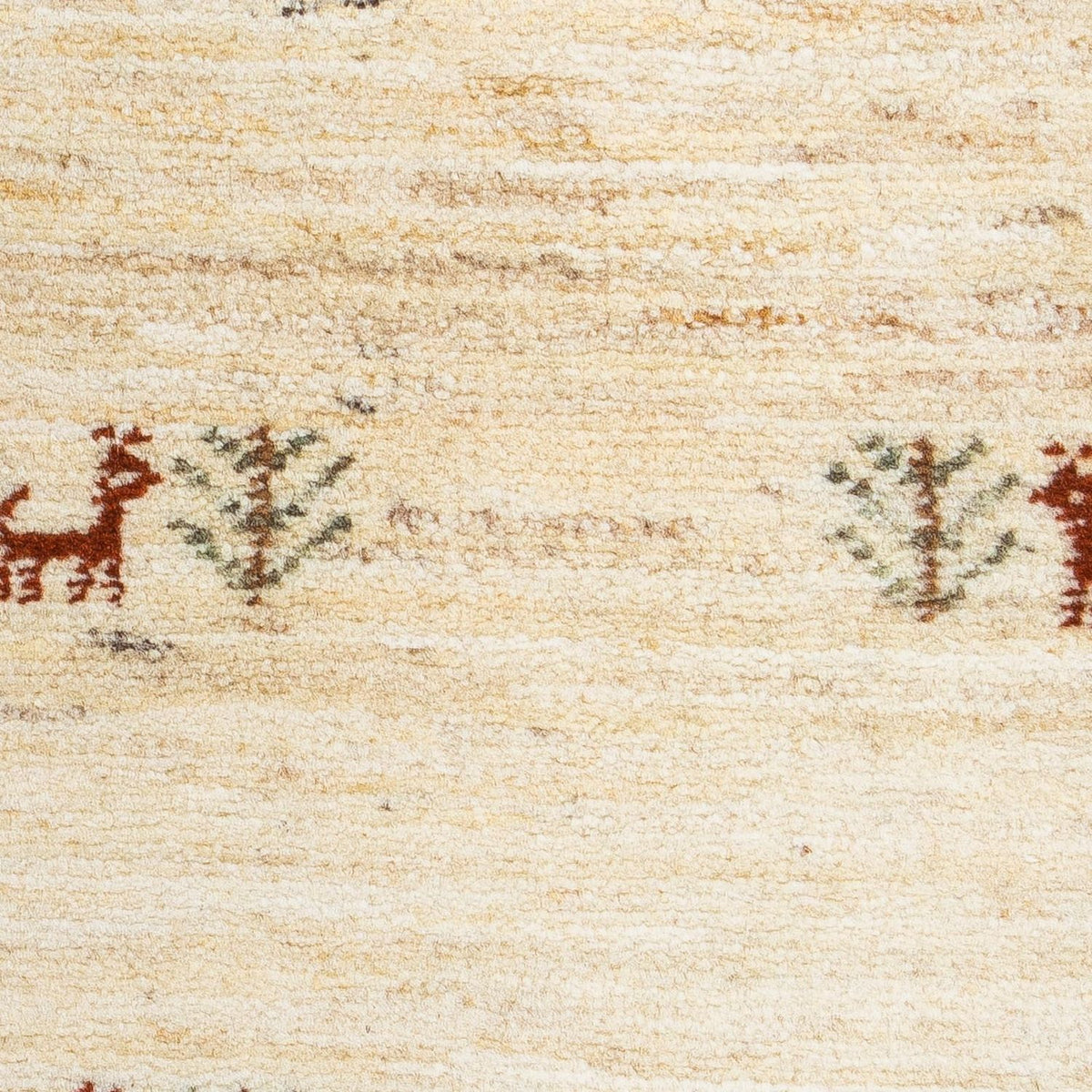 Alfombra Gabbeh - Loribaft Persa - 60 x 40 cm - beige