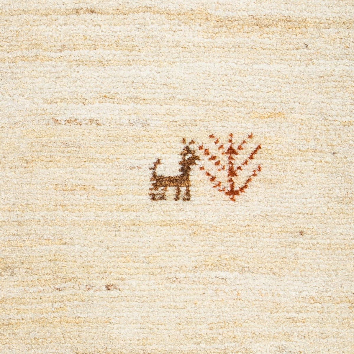 Alfombra Gabbeh - Loribaft Persa - 60 x 40 cm - beige