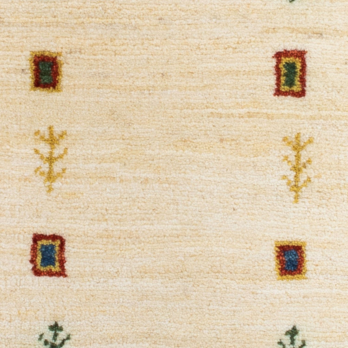 Alfombra Gabbeh - Loribaft Persa - 87 x 51 cm - beige