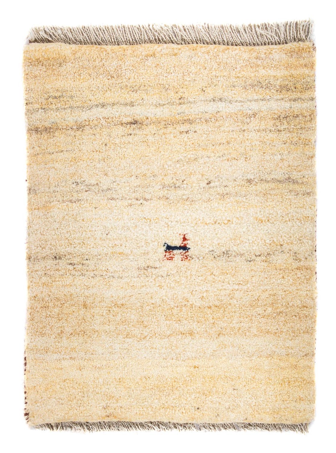 Alfombra Gabbeh - Loribaft Persa - 60 x 40 cm - beige
