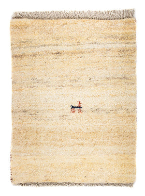 Alfombra Gabbeh - Loribaft Persa - 60 x 40 cm - beige