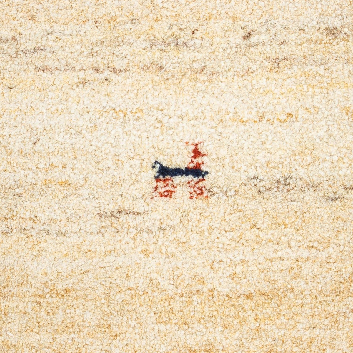 Alfombra Gabbeh - Loribaft Persa - 60 x 40 cm - beige