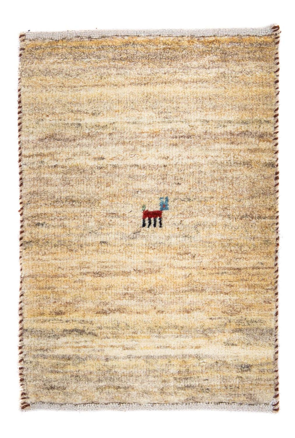 Alfombra Gabbeh - Loribaft Persa - 60 x 40 cm - beige