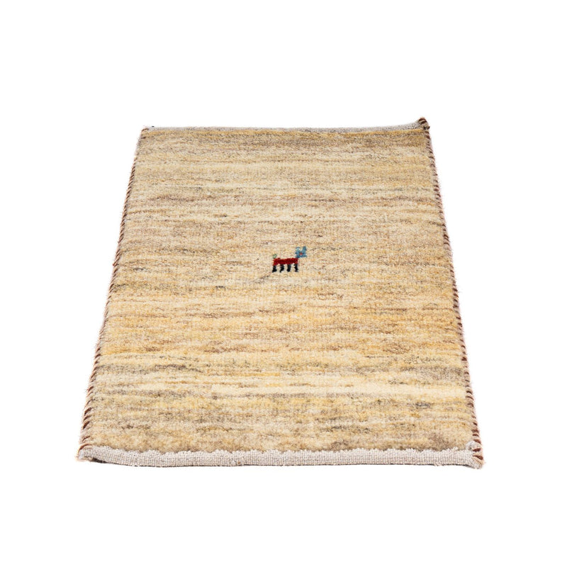 Alfombra Gabbeh - Loribaft Persa - 60 x 40 cm - beige