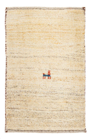 Alfombra Gabbeh - Loribaft Persa - 60 x 40 cm - beige