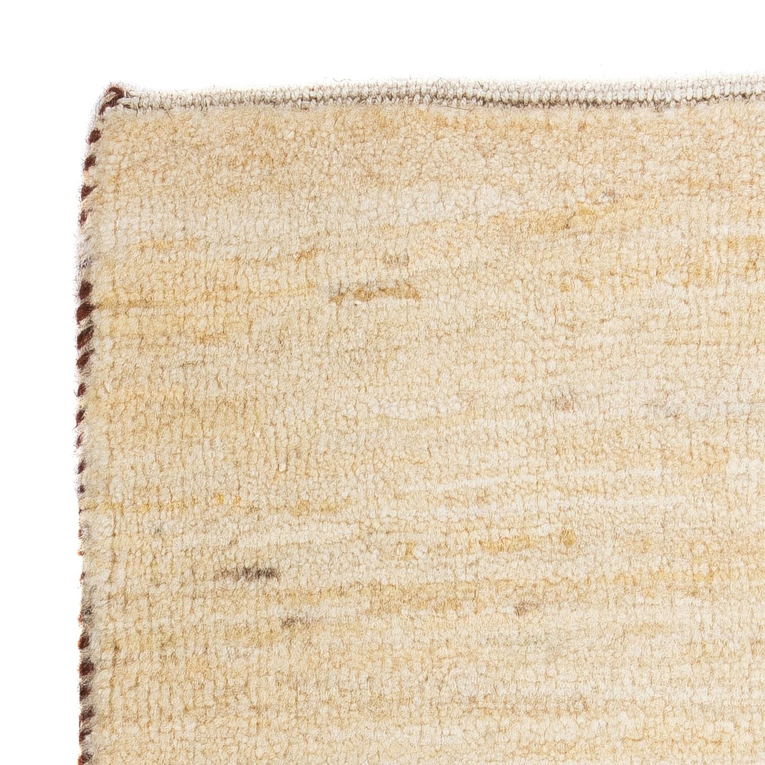 Alfombra Gabbeh - Loribaft Persa cuadrado  - 45 x 40 cm - beige