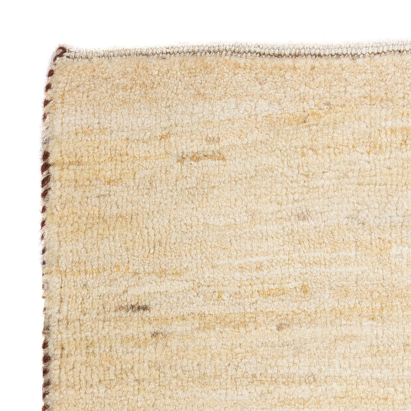Alfombra Gabbeh - Loribaft Persa cuadrado  - 45 x 40 cm - beige