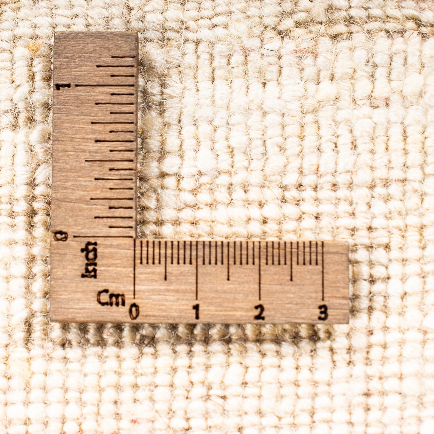 Alfombra Gabbeh - Loribaft Persa cuadrado  - 45 x 40 cm - beige