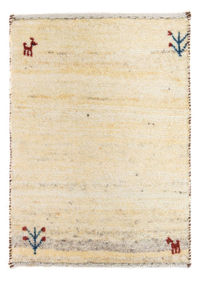 Alfombra Gabbeh - Loribaft Persa - 60 x 40 cm - beige