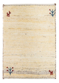 Alfombra Gabbeh - Loribaft Persa - 60 x 40 cm - beige