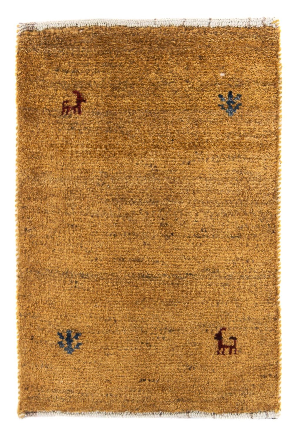 Alfombra Gabbeh - Loribaft Persa - 60 x 40 cm - marrón