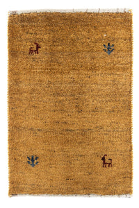 Alfombra Gabbeh - Loribaft Persa - 60 x 40 cm - marrón