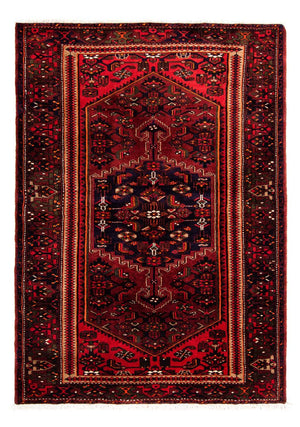 Alfombra persa - Nómada - 226 x 146 cm - rojo oscuro