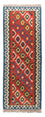 Alfombra de pasillo Alfombra Kelim - Oriental - 206 x 60 cm - rojo oscuro