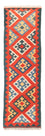 Alfombra de pasillo Alfombra Kelim - Oriental - 207 x 62 cm - rojo oscuro