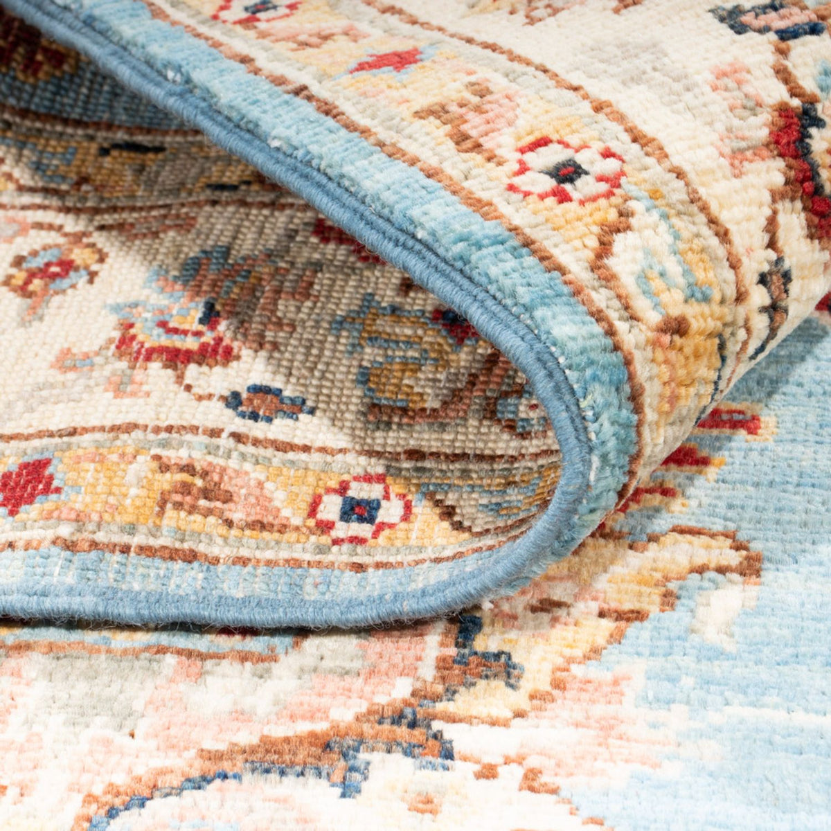 Alfombra Ziegler - 161 x 104 cm - azul claro