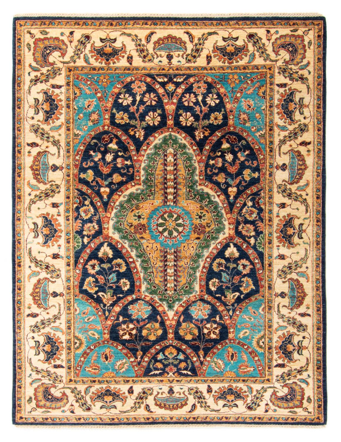 Alfombra Ziegler - Ariana - 205 x 157 cm - azul oscuro
