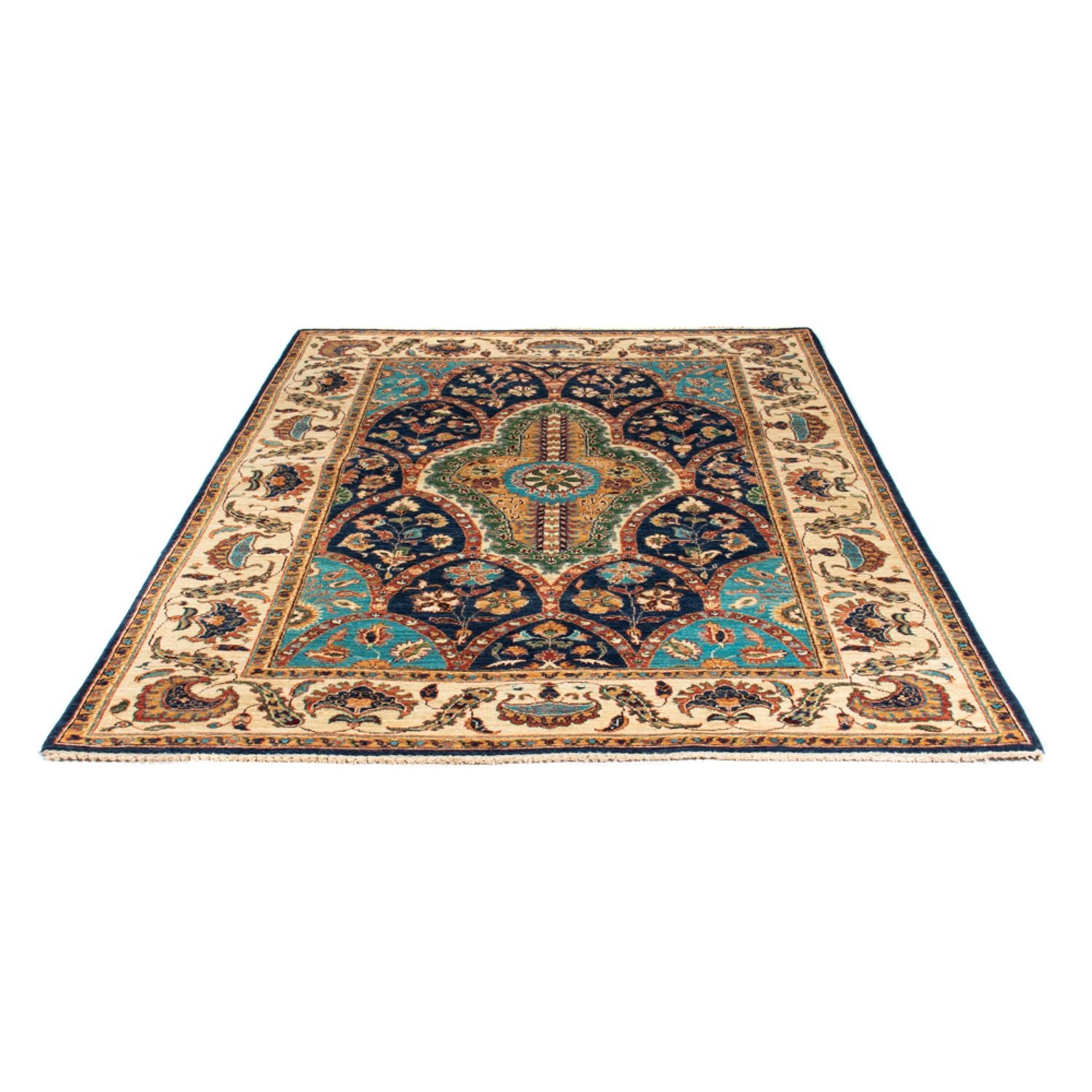 Alfombra Ziegler - Ariana - 205 x 157 cm - azul oscuro