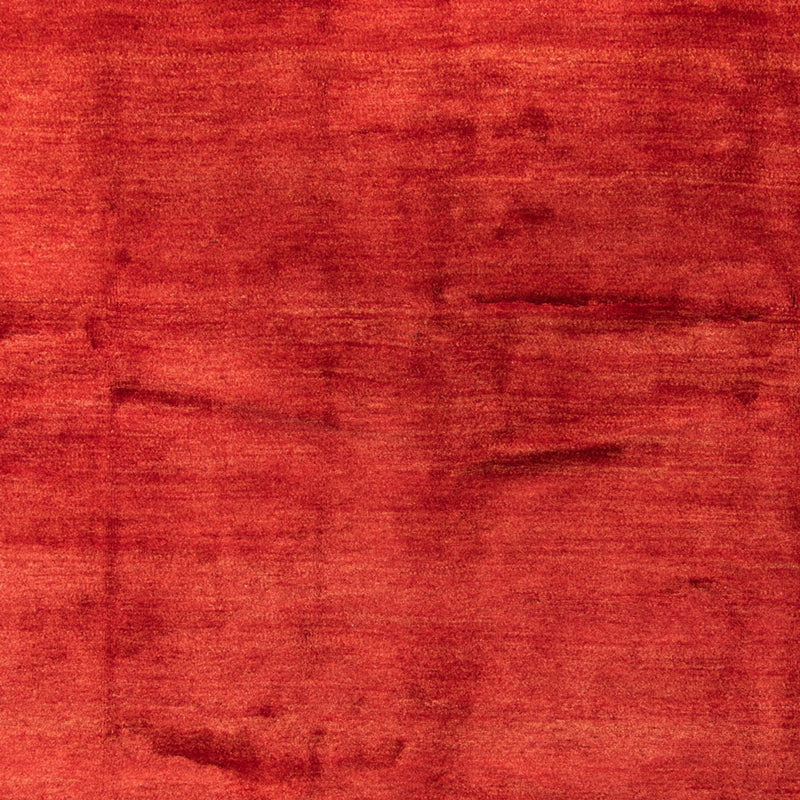 Alfombra Gabbeh - Loribaft Persa - 406 x 300 cm - rojo oscuro