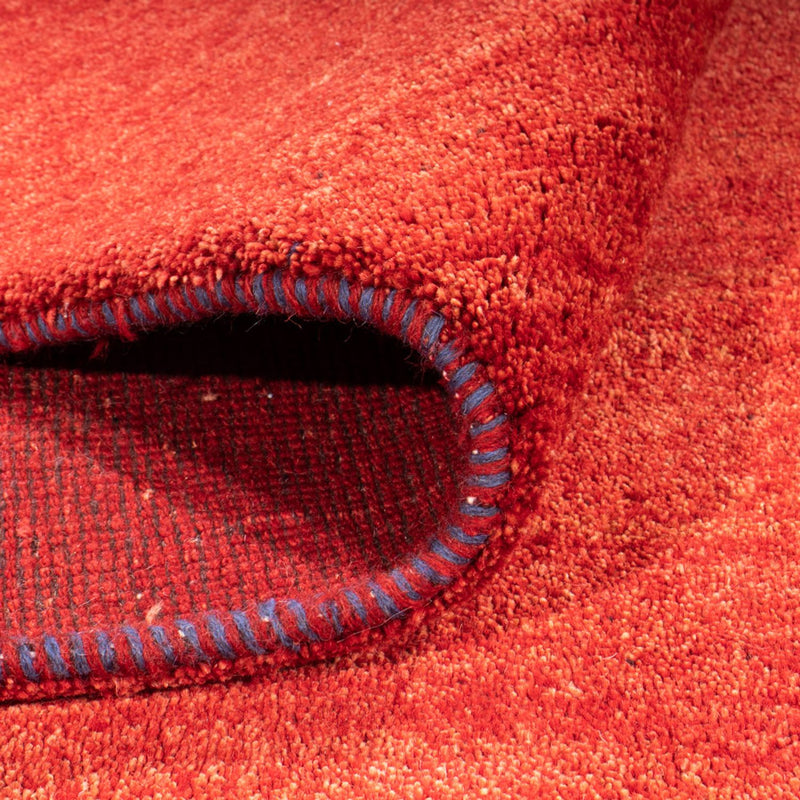 Alfombra Gabbeh - Loribaft Persa - 406 x 300 cm - rojo oscuro