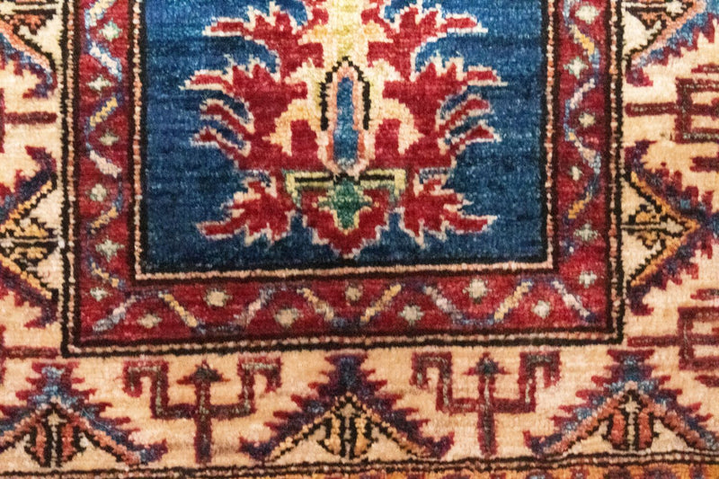 Alfombra Ziegler - Kazak - 97 x 61 cm - azul