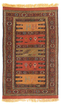 Alfombra Kelim - Oriental - 173 x 100 cm - multicolor