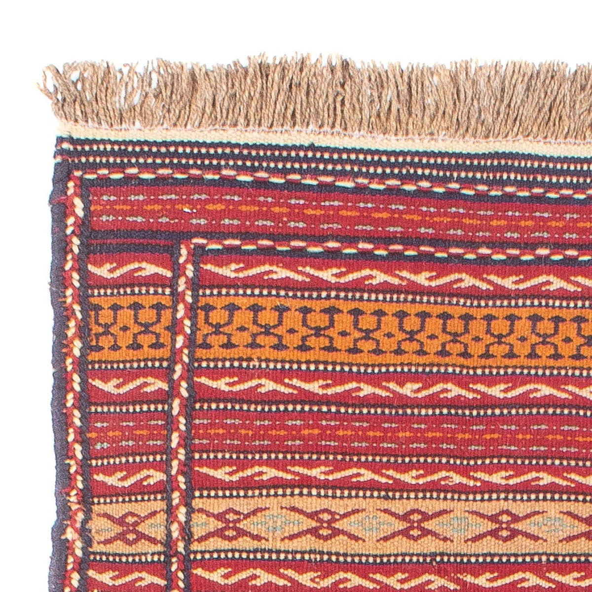 Alfombra de pasillo Alfombra Kelim - Oriental - 200 x 70 cm - multicolor