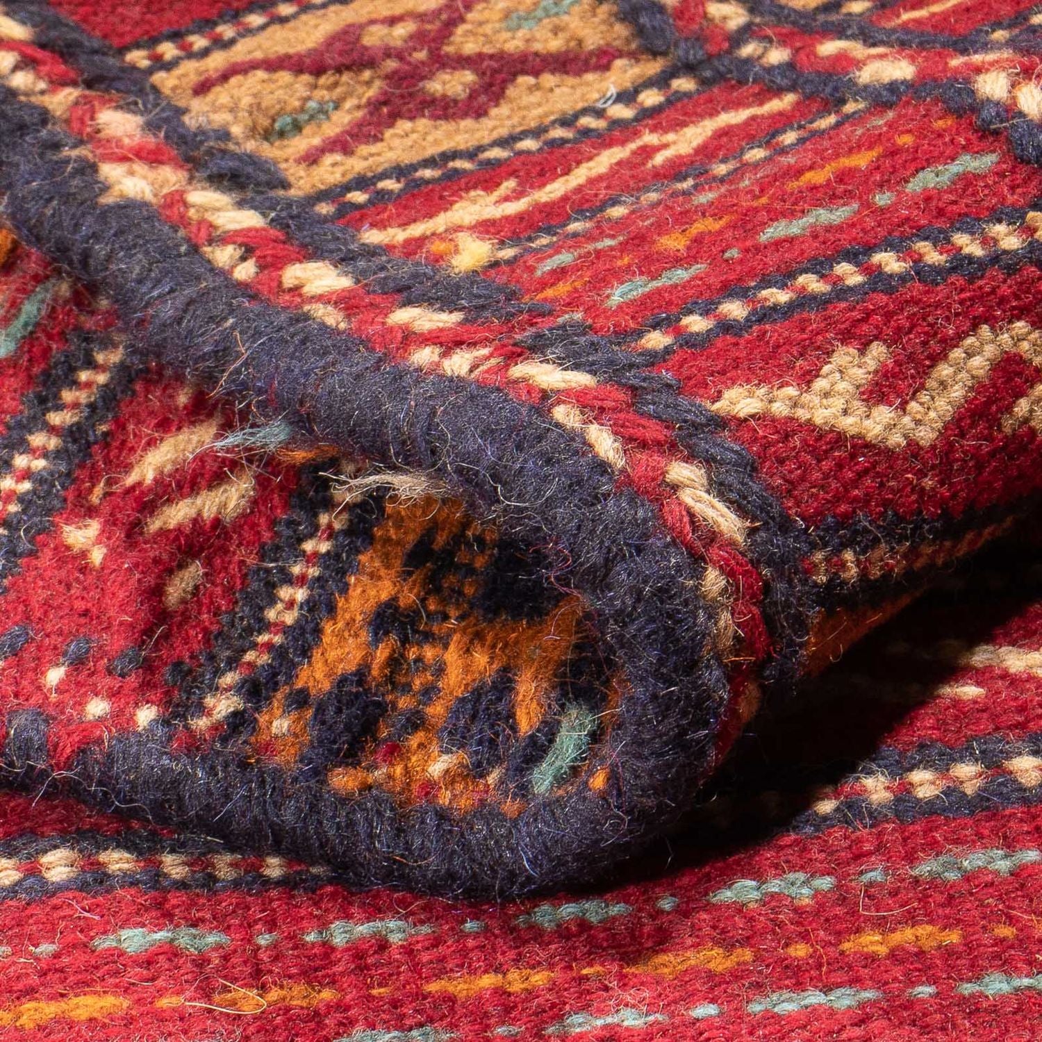 Alfombra de pasillo Alfombra Kelim - Oriental - 200 x 70 cm - multicolor