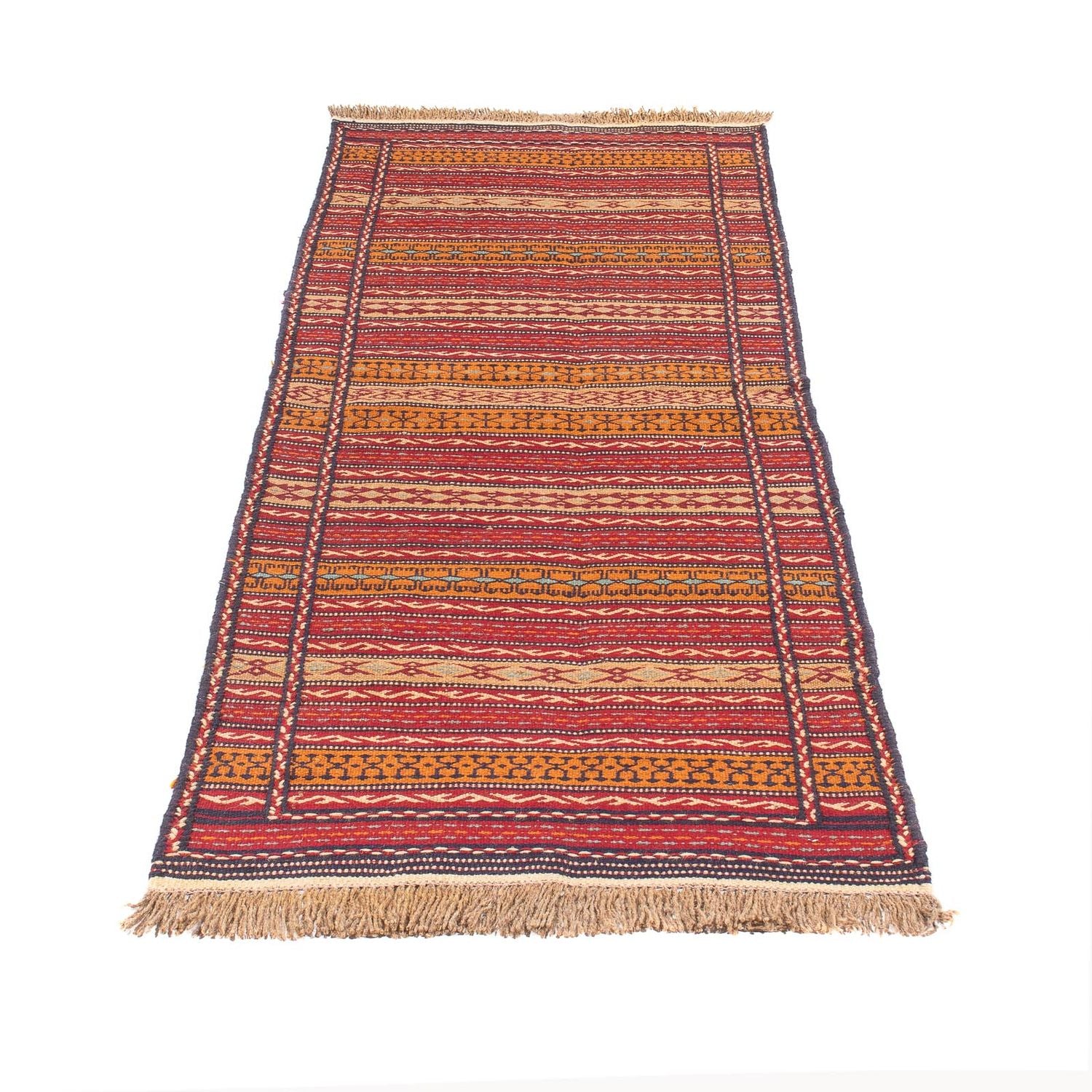 Alfombra de pasillo Alfombra Kelim - Oriental - 200 x 70 cm - multicolor