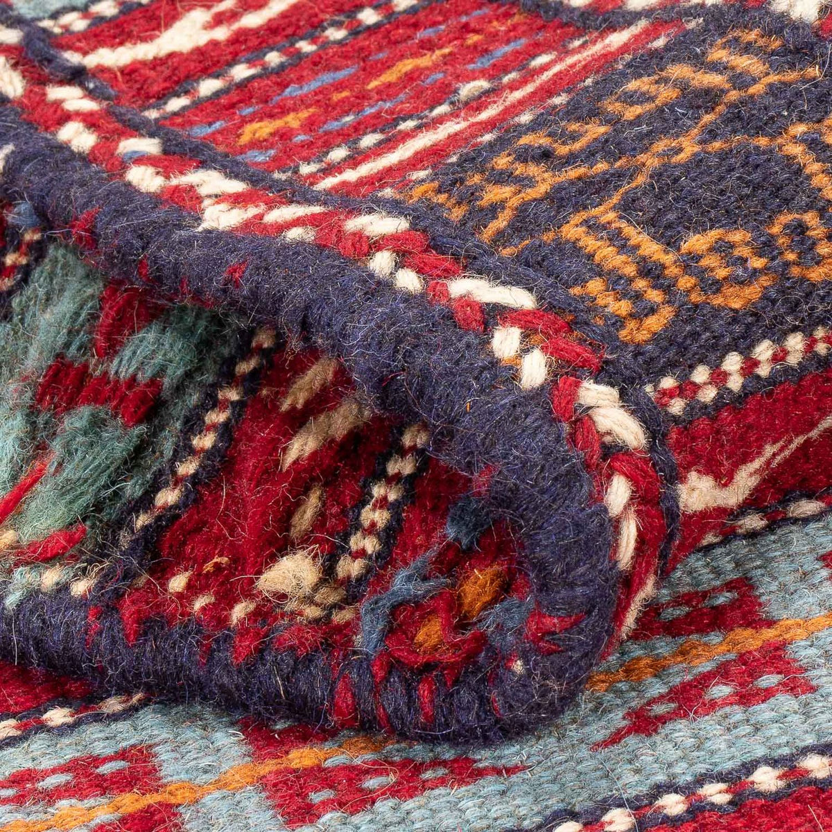 Alfombra de pasillo Alfombra Kelim - Oriental - 200 x 70 cm - multicolor