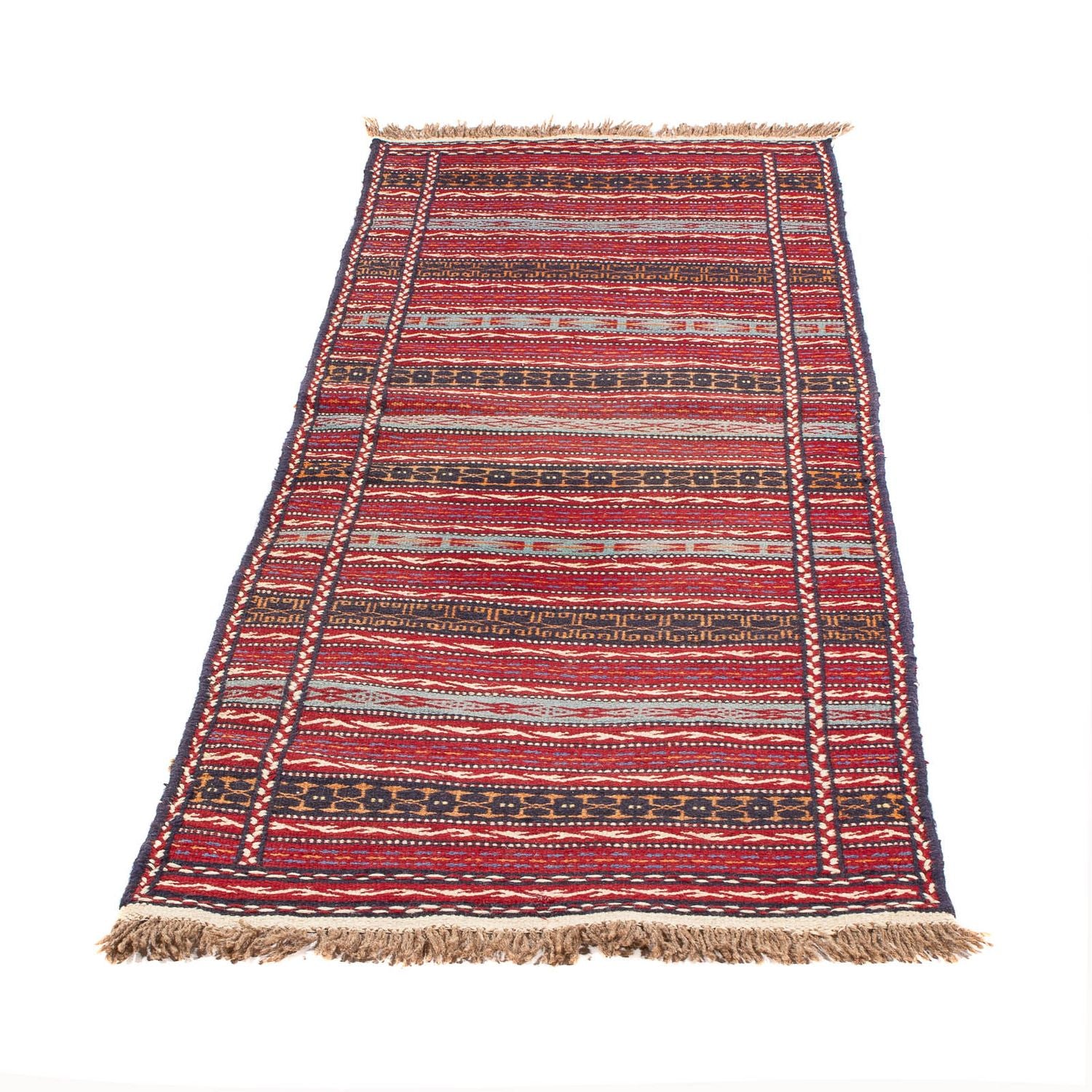 Alfombra de pasillo Alfombra Kelim - Oriental - 200 x 70 cm - multicolor