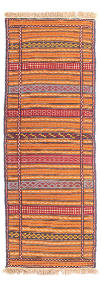 Alfombra de pasillo Alfombra Kelim - Oriental - 200 x 70 cm - multicolor