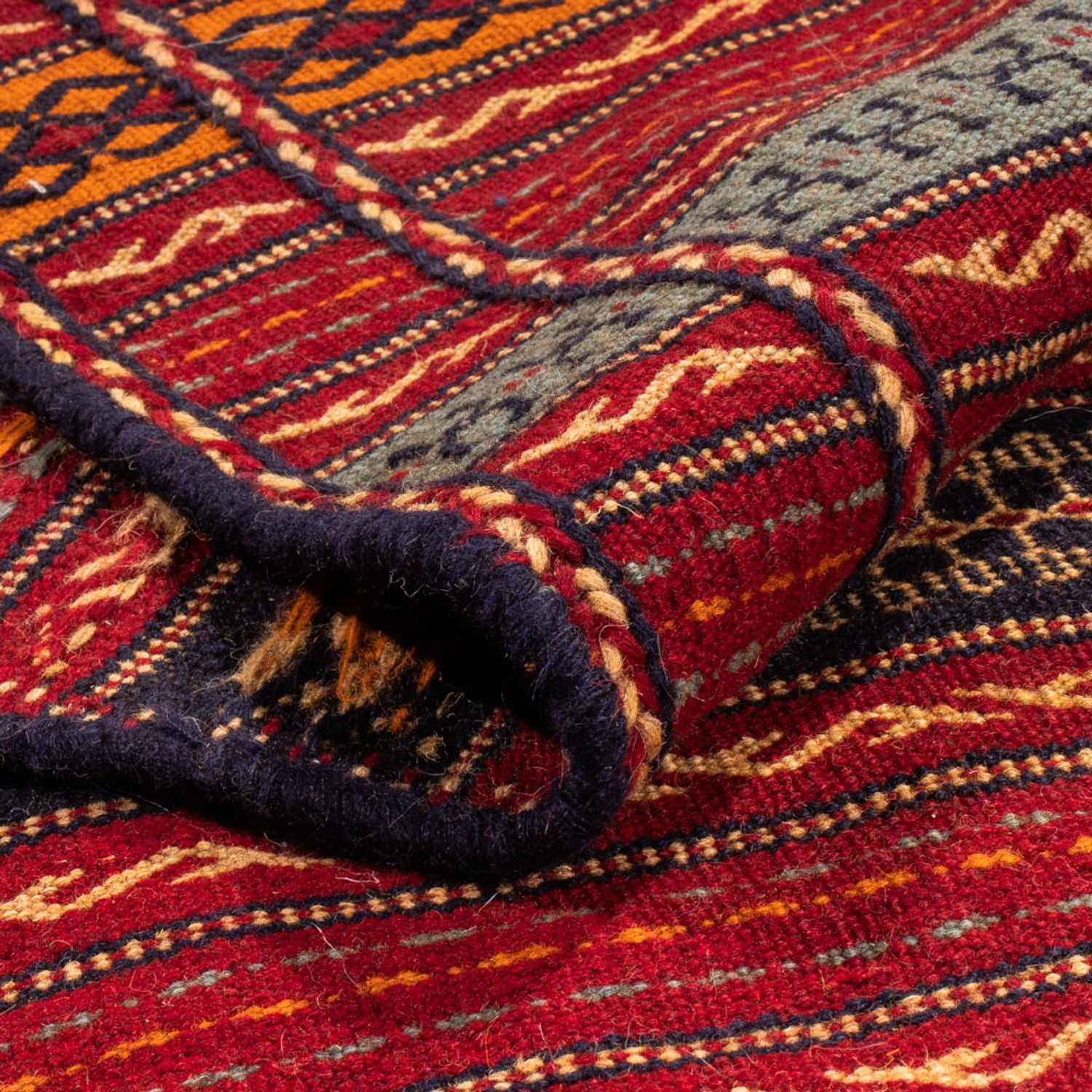 Alfombra de pasillo Alfombra Kelim - Oriental - 300 x 83 cm - multicolor