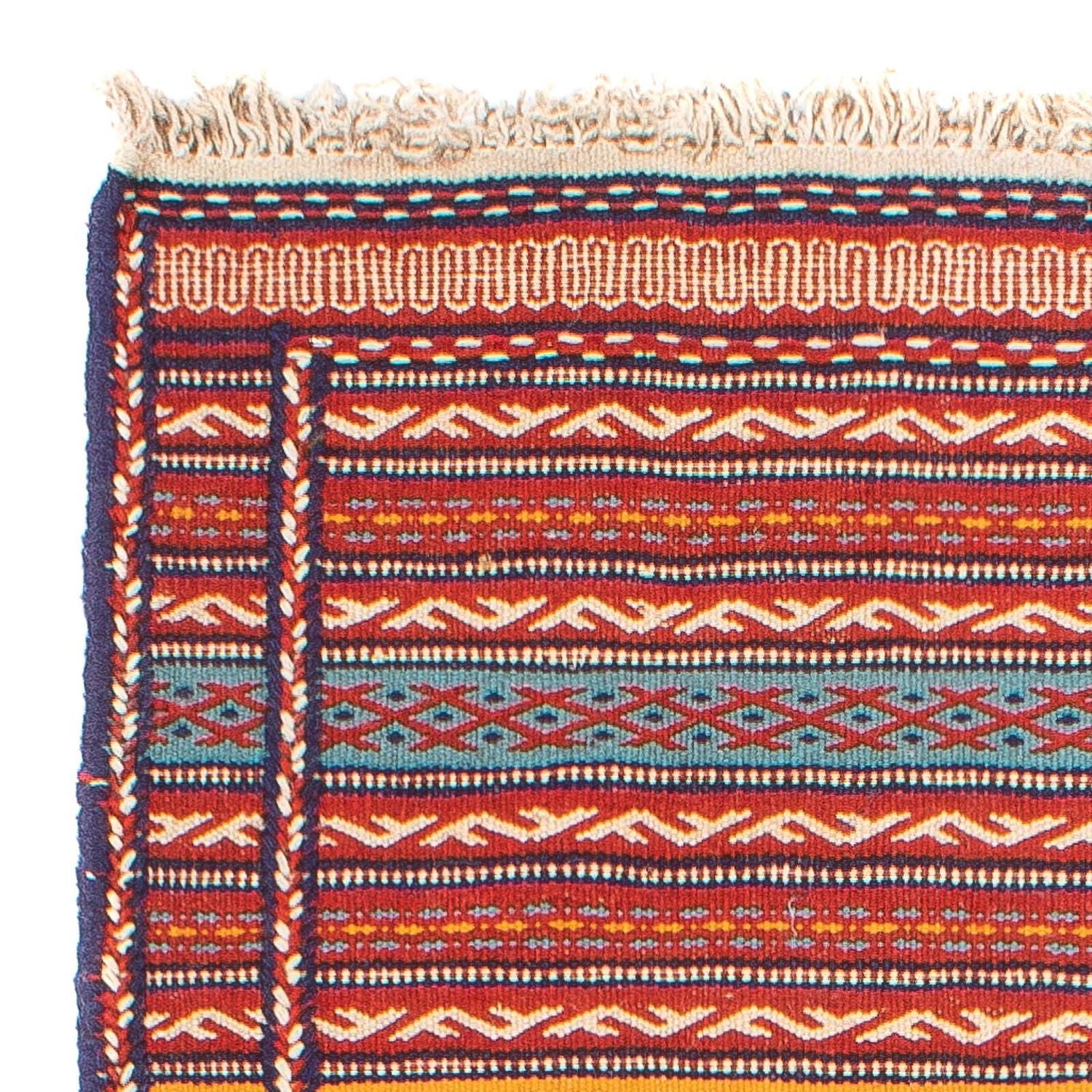 Alfombra de pasillo Alfombra Kelim - Oriental - 200 x 70 cm - multicolor