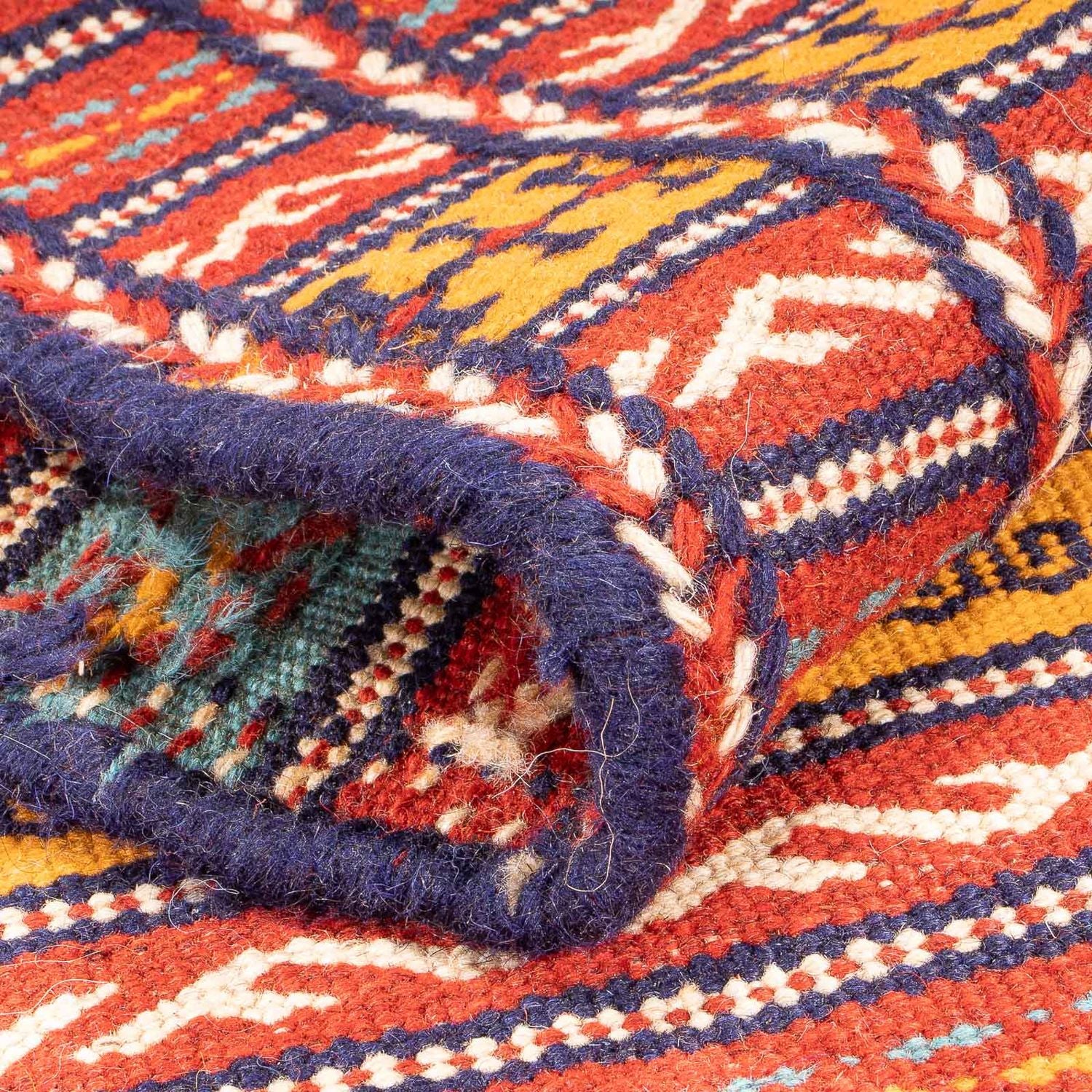 Alfombra de pasillo Alfombra Kelim - Oriental - 200 x 70 cm - multicolor