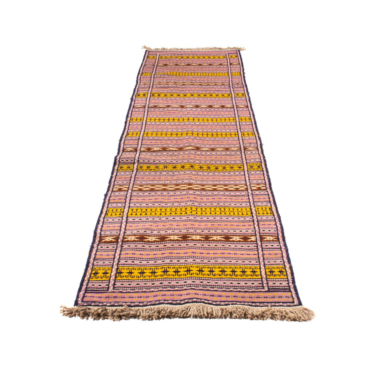 Alfombra de pasillo Alfombra Kelim - Oriental - 300 x 70 cm - multicolor