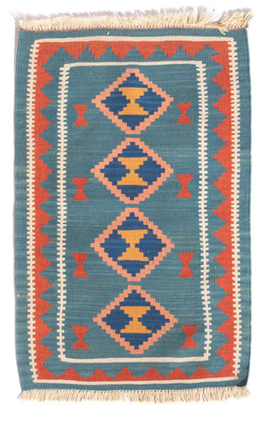 Alfombra Kelim - Oriental - 96 x 63 cm - multicolor