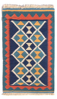 Alfombra Kelim - Oriental - 87 x 57 cm - multicolor