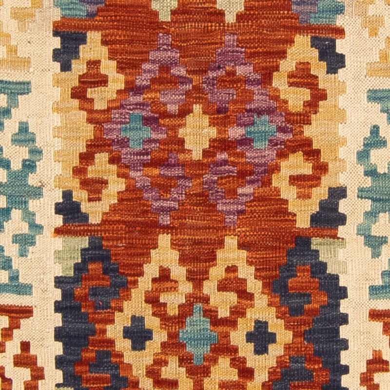 Alfombra de pasillo Alfombra Kelim - Splash - 302 x 83 cm - multicolor