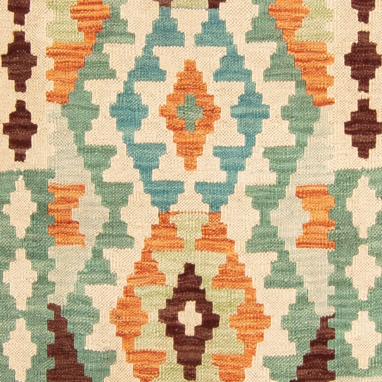 Alfombra de pasillo Alfombra Kelim - Splash - 304 x 75 cm - multicolor