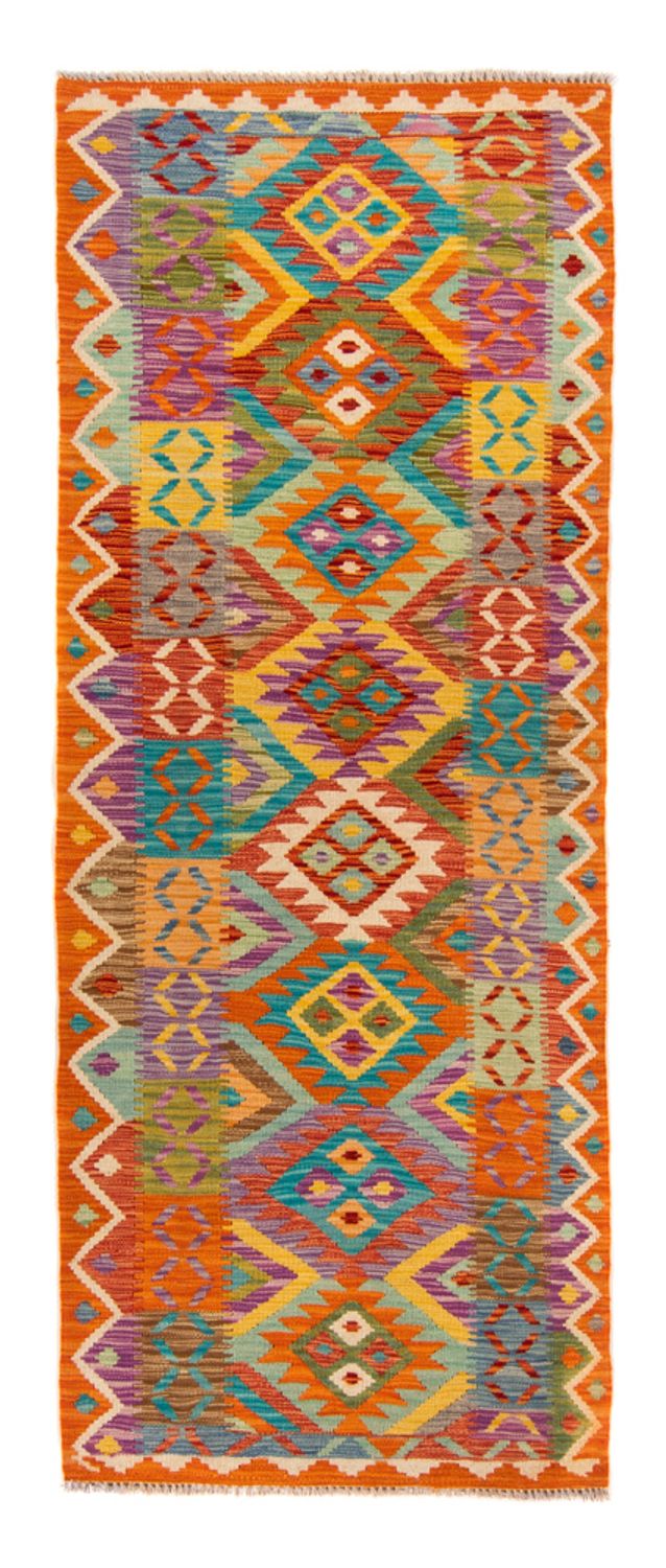 Alfombra de pasillo Alfombra Kelim - Splash - 210 x 83 cm - multicolor